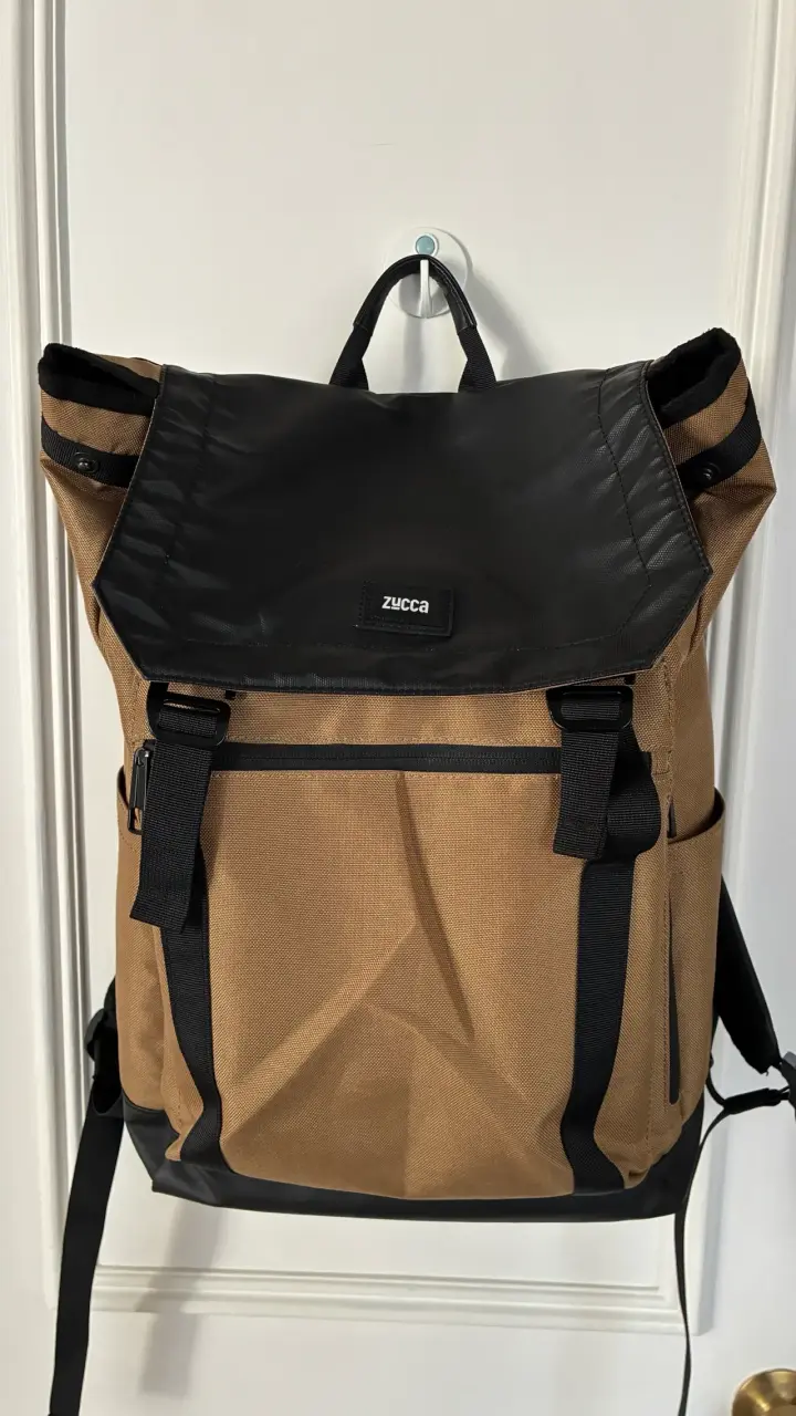 Mochila beige y negra Zucca - 1