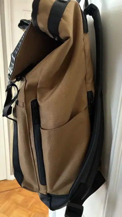Mochila beige y negra Zucca - miniatura 4