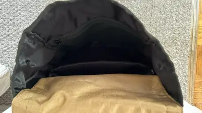Mochila beige y negra Zucca - miniatura 6