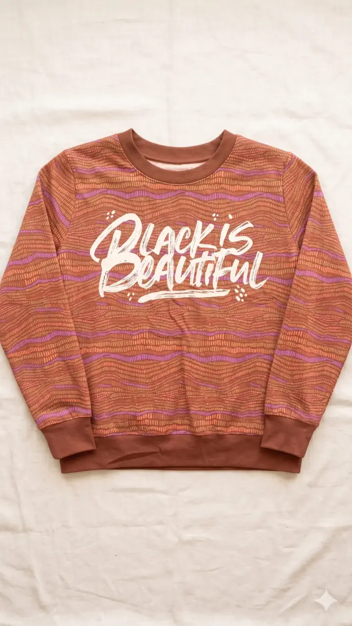 Polerón diseño étnico "Black is Beautiful" - 1