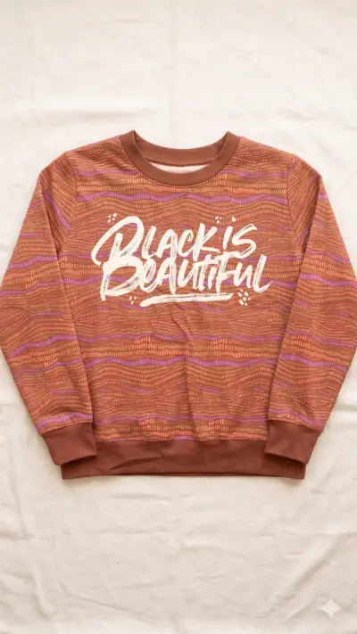 Polerón diseño étnico "Black is Beautiful" - miniatura 1