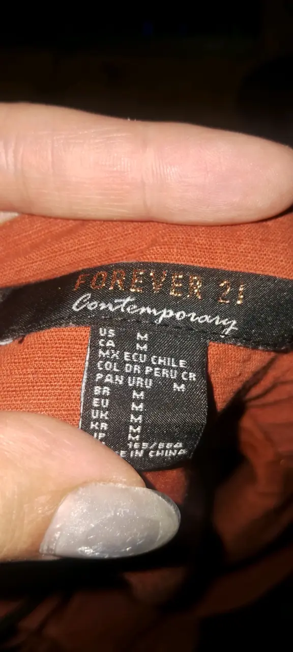 Vestido halter naranja con botones forever21 - 5