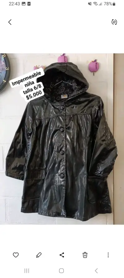 Chaqueta negra con forro beige - miniatura 2
