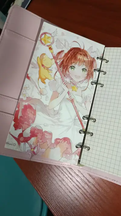 Cuaderno Sakura cubierta dorada - miniatura 6