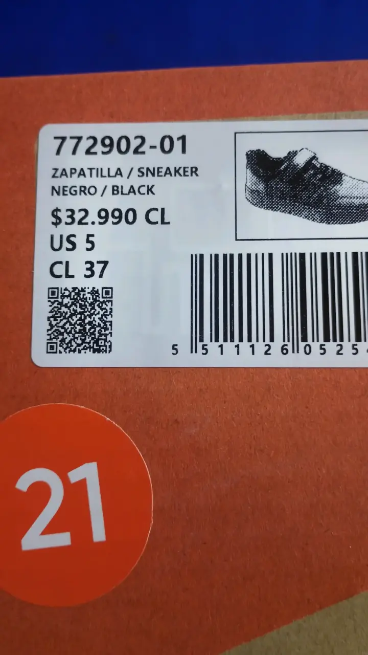 Zapatillas negras talla 37 - 1