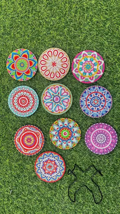 Set de posavasos mandala decorativos - miniatura 1