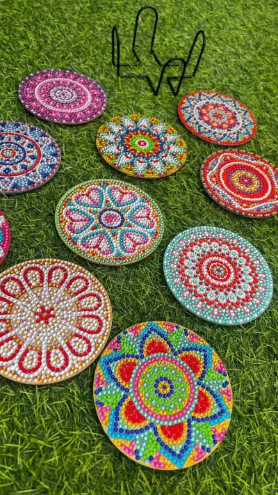 Set de posavasos mandala decorativos - miniatura 2