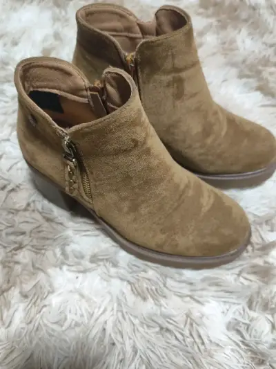 Botines de gamuza marrón - miniatura 1