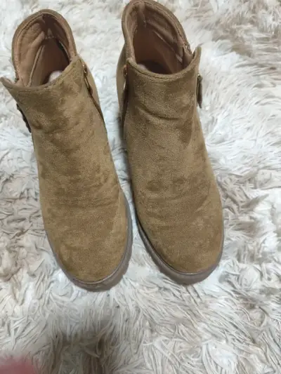 Botines de gamuza marrón - miniatura 2
