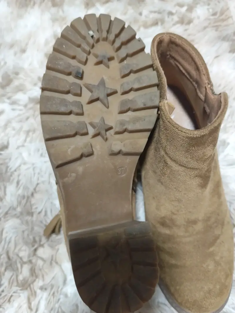 Botines de gamuza marrón - 4