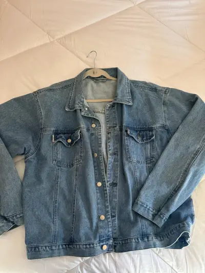Chaqueta de mezclilla azul - miniatura 1