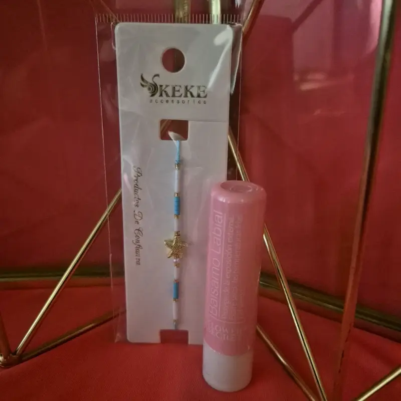 Set accesorio pulsera y brillo labial - 5
