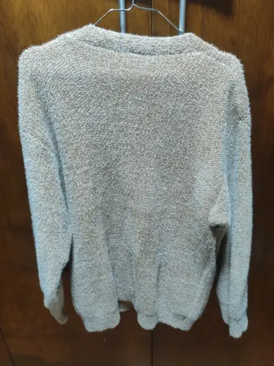 Cárdigan beige abotonado - miniatura 3