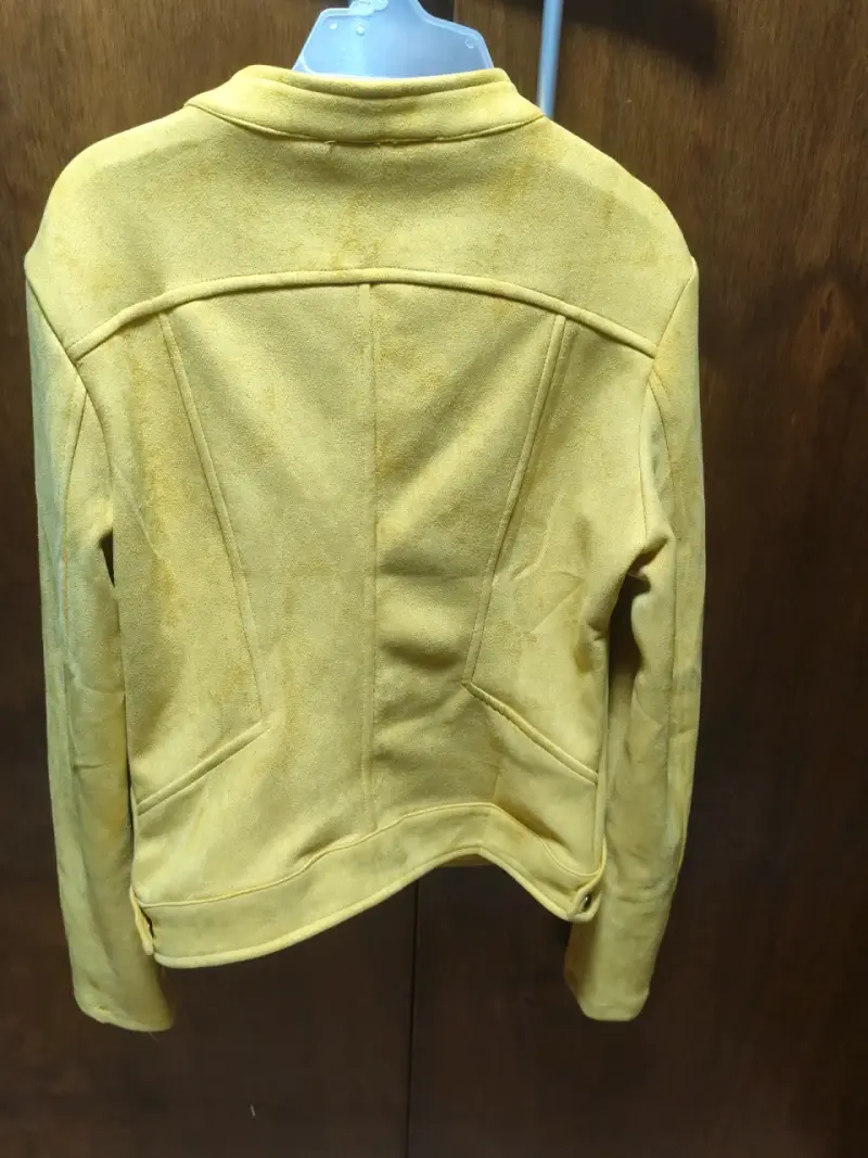 Chaqueta amarilla de gamuza - 3
