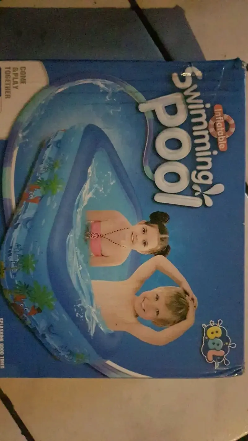 Piscina inflable infantil azul - 1