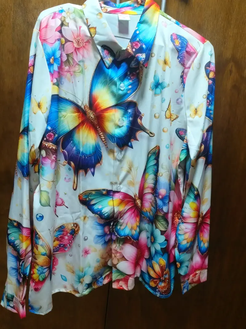Camisa estampada de mariposas - 2