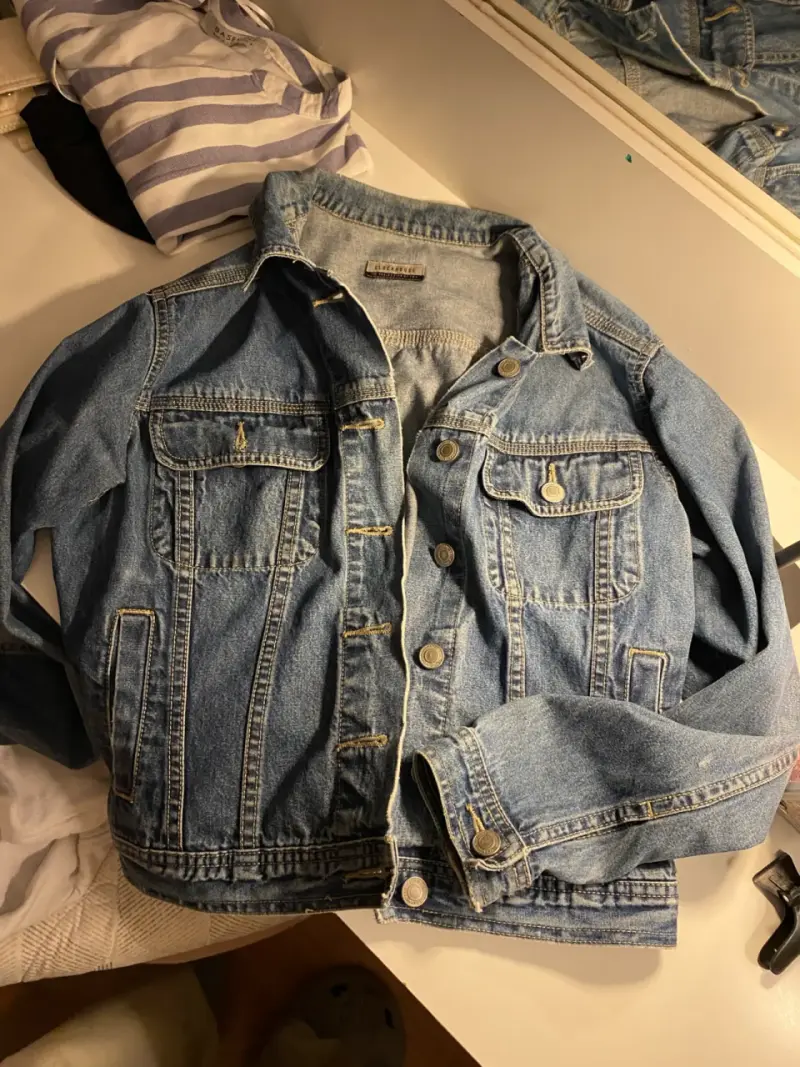 Chaqueta de mezclilla azul - 1