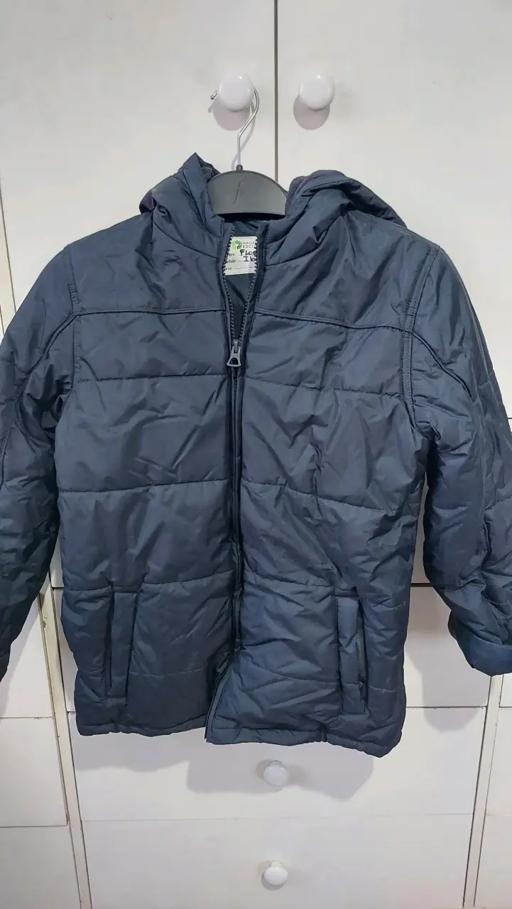 Parka acolchada escolar con capucha - 1