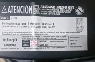 Coche de bebé gris Infanti - miniatura 5