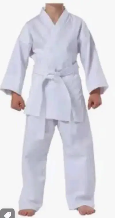 Traje de karate infantil blanco - miniatura 1