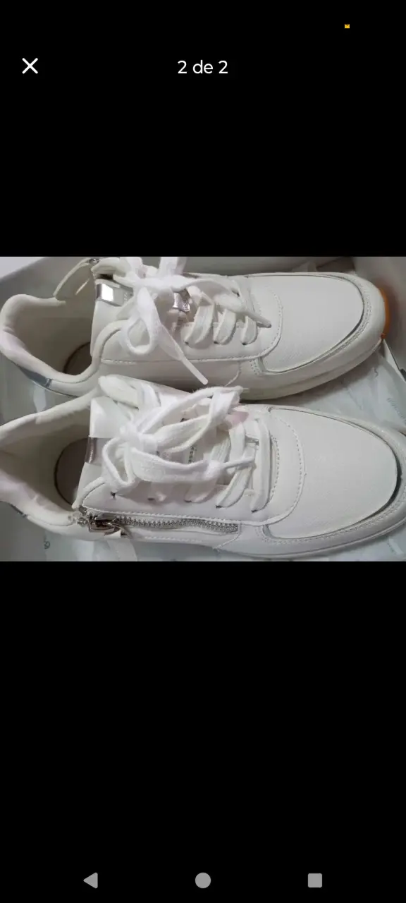Zapatillas blancas de mujer - 2