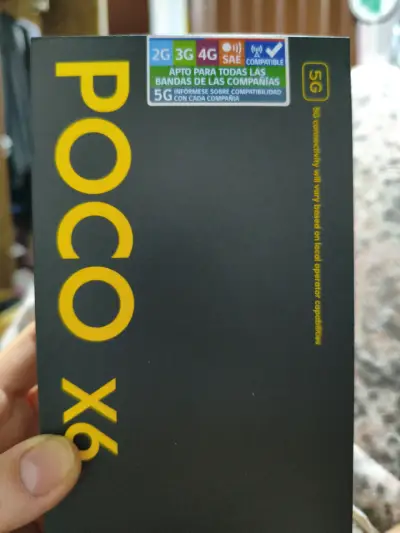 POCO x6 5G con caja cargador original y carcasas - miniatura 6
