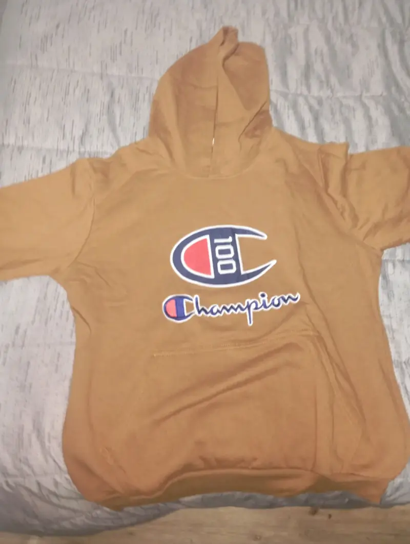 Polerón con capucha beige Champion - 1