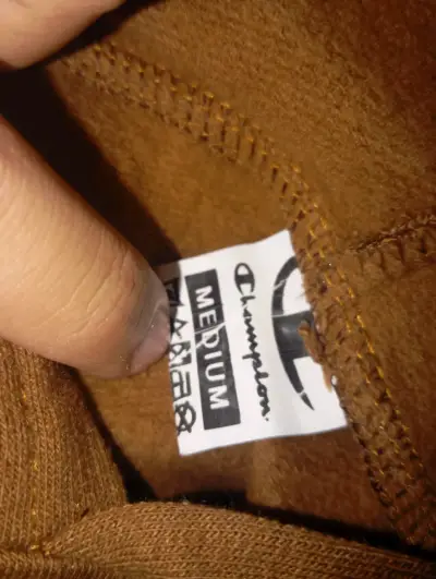 Polerón con capucha beige Champion - miniatura 3