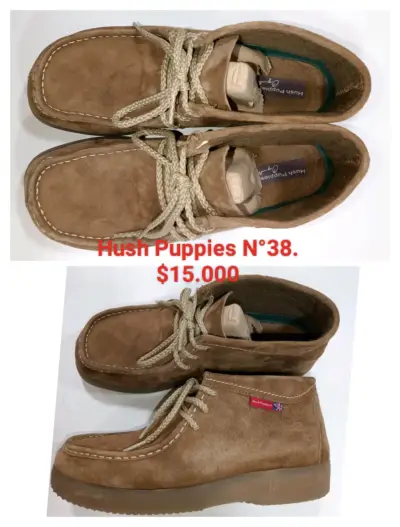 Botines Hush Puppies café N°38 - miniatura 1