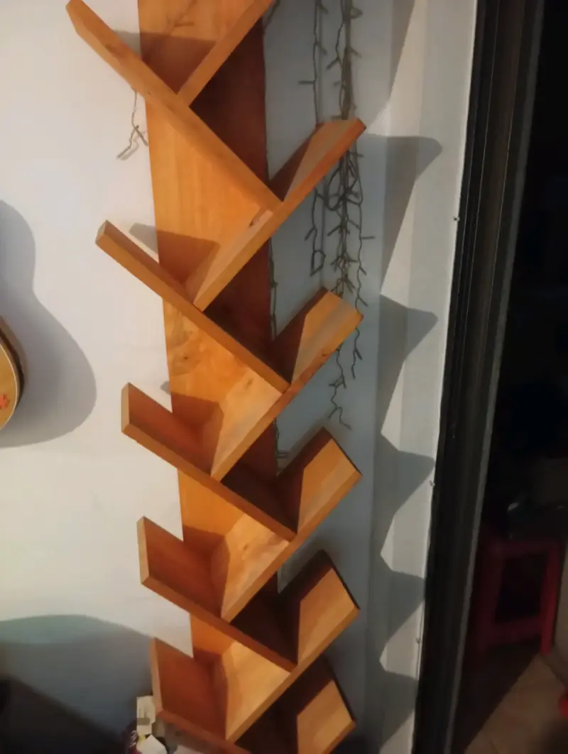 Estante de madera moderno