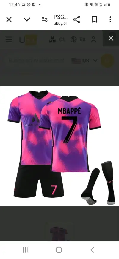 Conjunto PSG Mbappe edición especial - miniatura 2