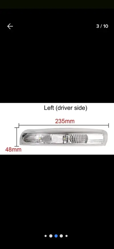 Espejo retrovisor con luz LED - miniatura 3