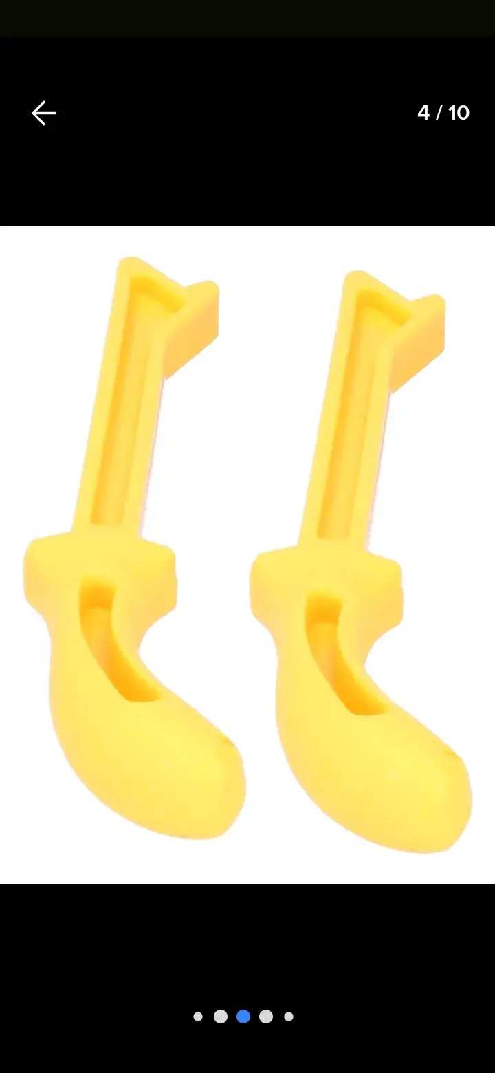 Soportes amarillos de plástico - 3