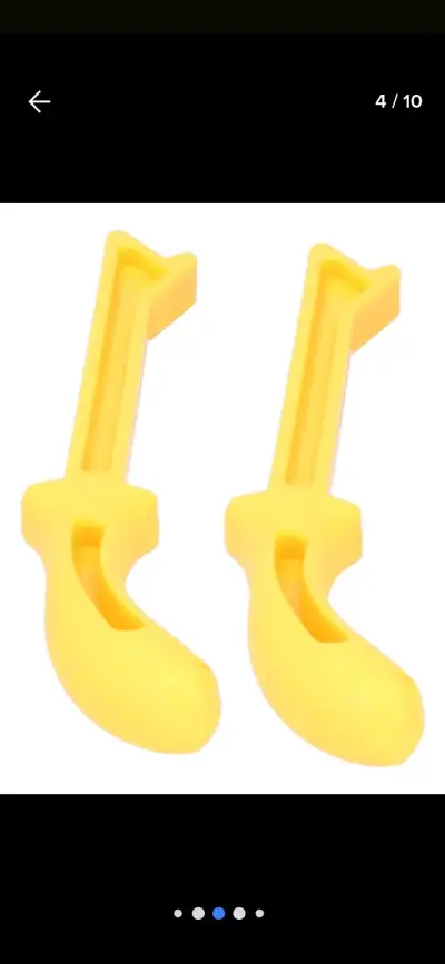 Soportes amarillos de plástico - miniatura 3