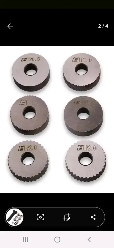 Herramienta de moleteado para torno - miniatura 2