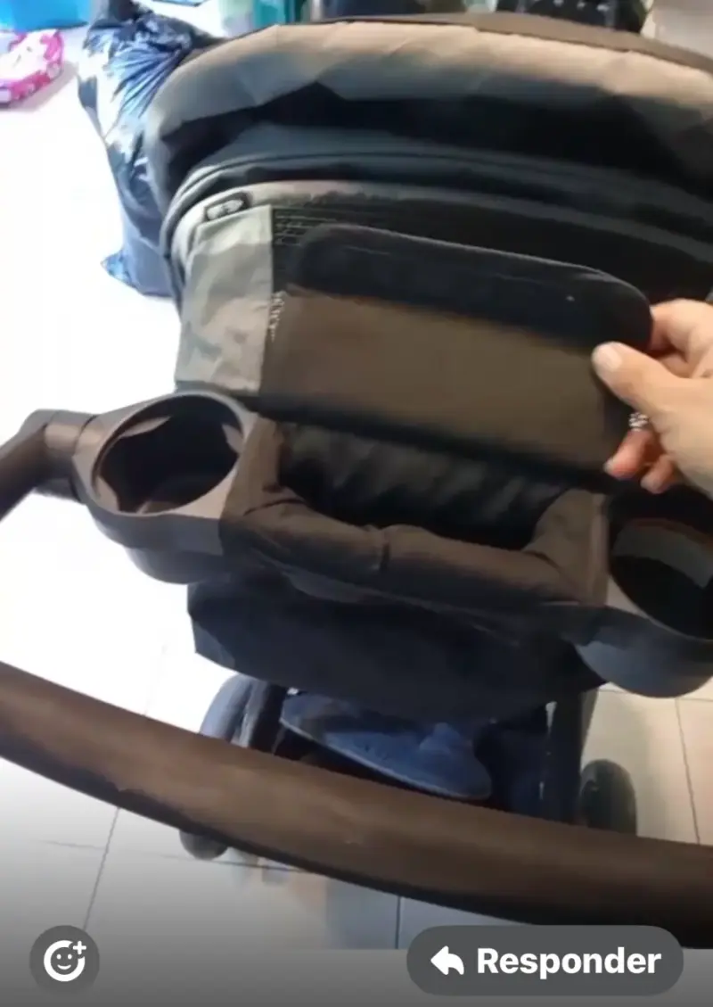 Coche de bebé plegable gris - 5