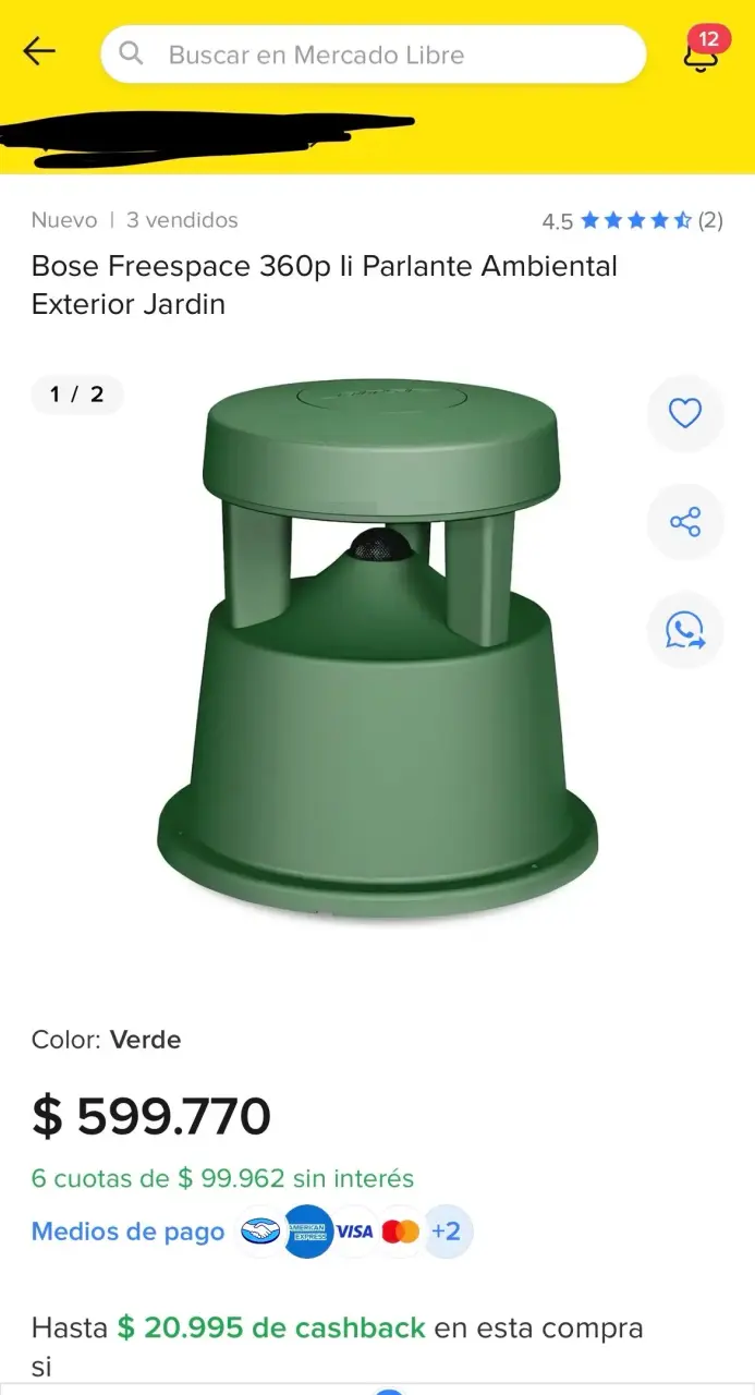 Parlante Bose Freespace 360p Verde - 1