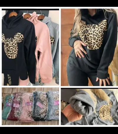 Conjunto deportivo rosa con estampado - miniatura 4