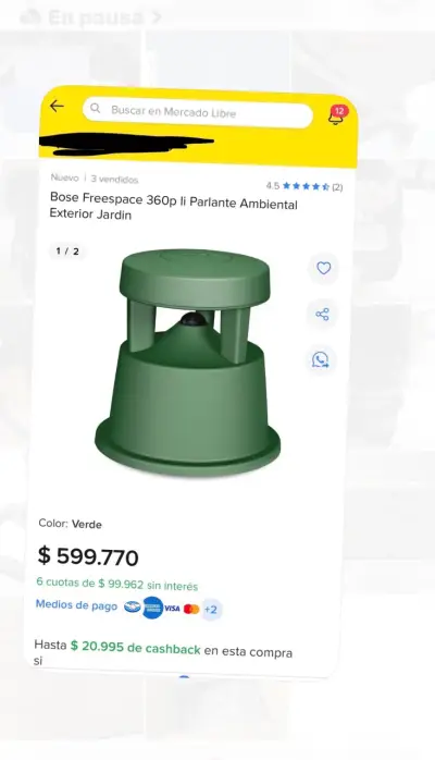 Parlante Bose Freespace 360p Verde - miniatura 5