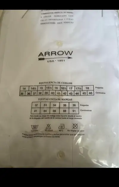 Camisa blanca Arrow slim fit - miniatura 3
