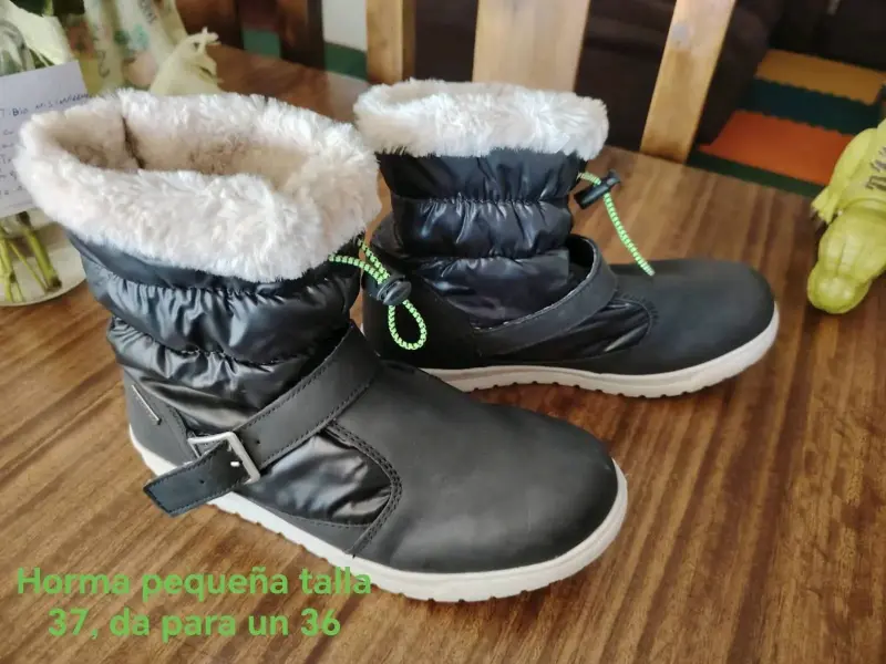 Botas negras forradas talla 37
