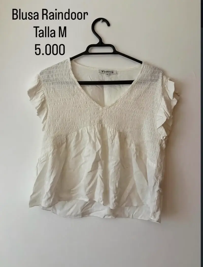 Blusa blanca Raindoor