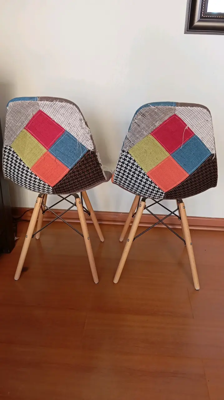 Sillas tapizadas estilo patchwork - 5