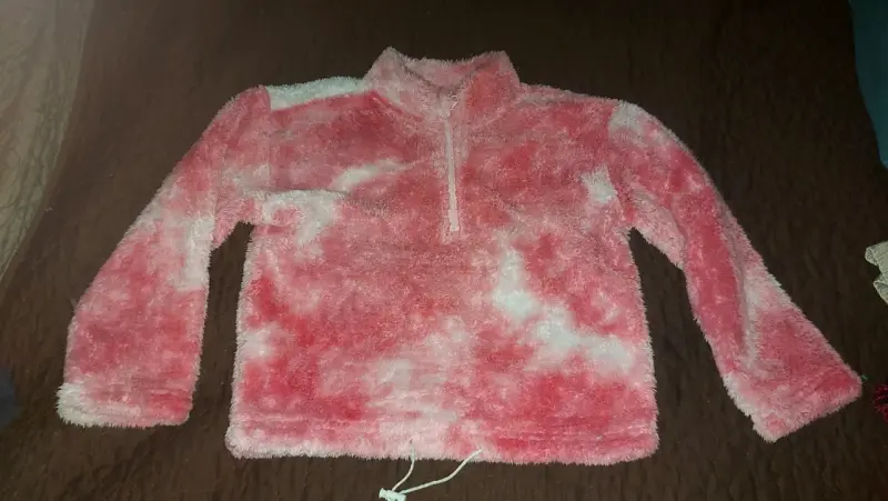 Chaleco rosa con capucha - 2