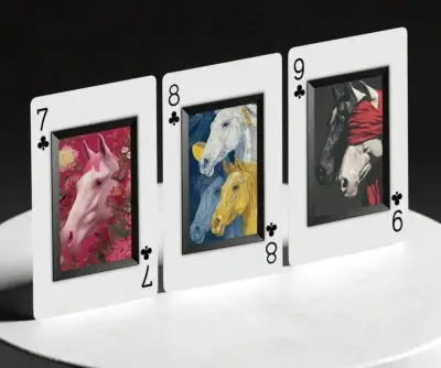 Caballos mágicos - Barajas naipe inglés especiales - miniatura 5
