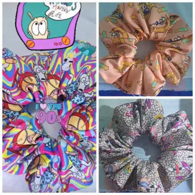 Colección de scrunchies noventeros - miniatura 1