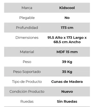 Cuna de madera blanca - miniatura 5