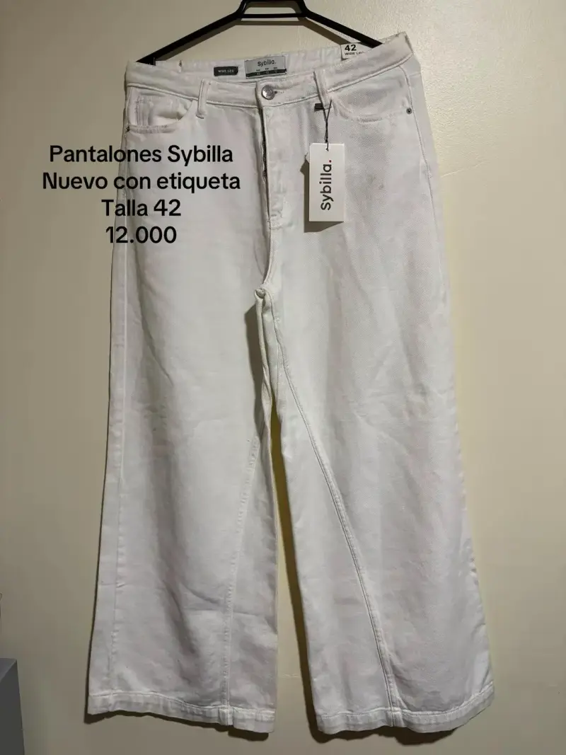 Pantalones anchos blancos Sybilla