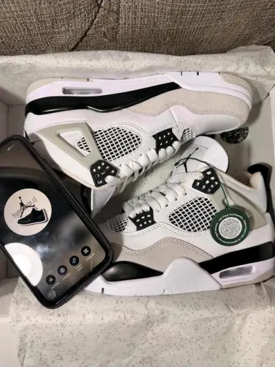 Air jordan retro 4 military black G5-PK-LX - miniatura 5