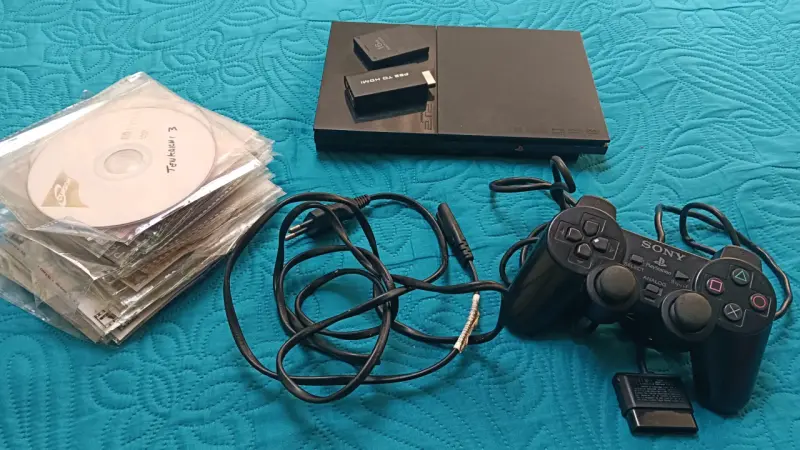 PlayStation 2 Slim + control original + juegos - 3